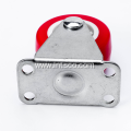 Light Duty Red PVC Rigid Casters 2 inch